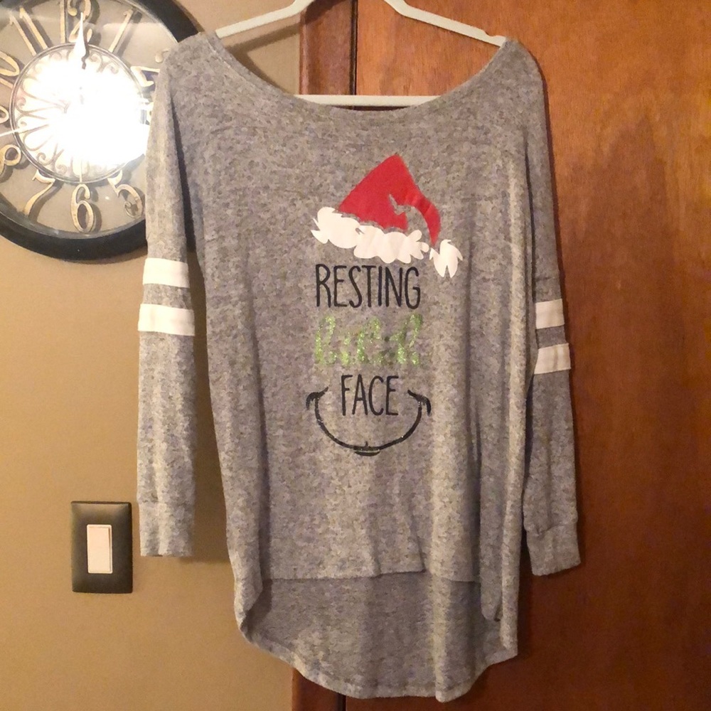 Spencer’s “Resting Bitch Face” Grinch Holiday Sweater size small